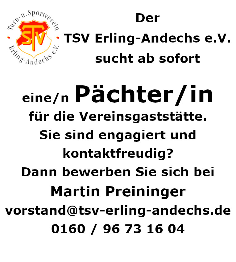 stellenanzeige pächter